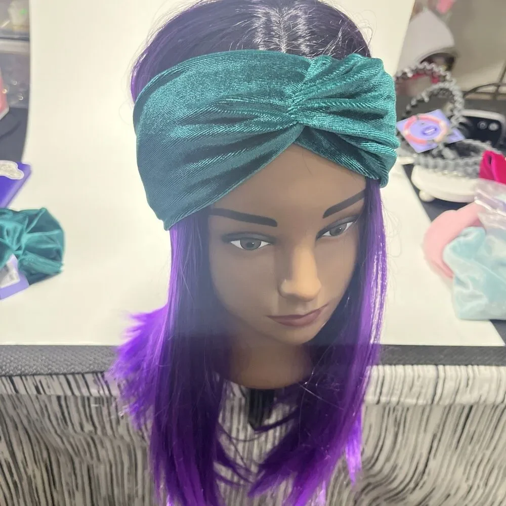 Claires green velvet